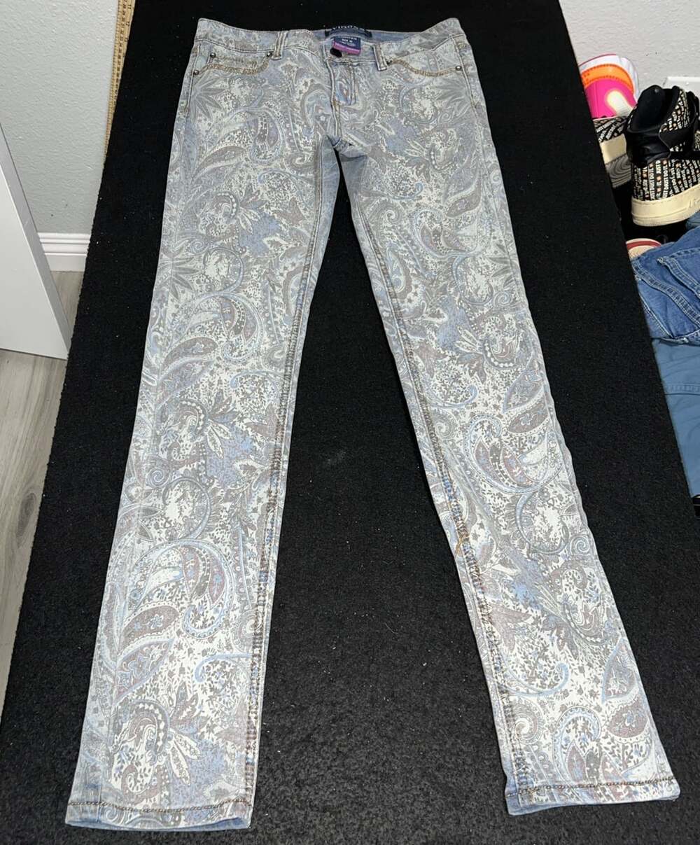 Vigoss Studio Paisley Women W32 L29 Jeans Stretch Denim Skinny Fit